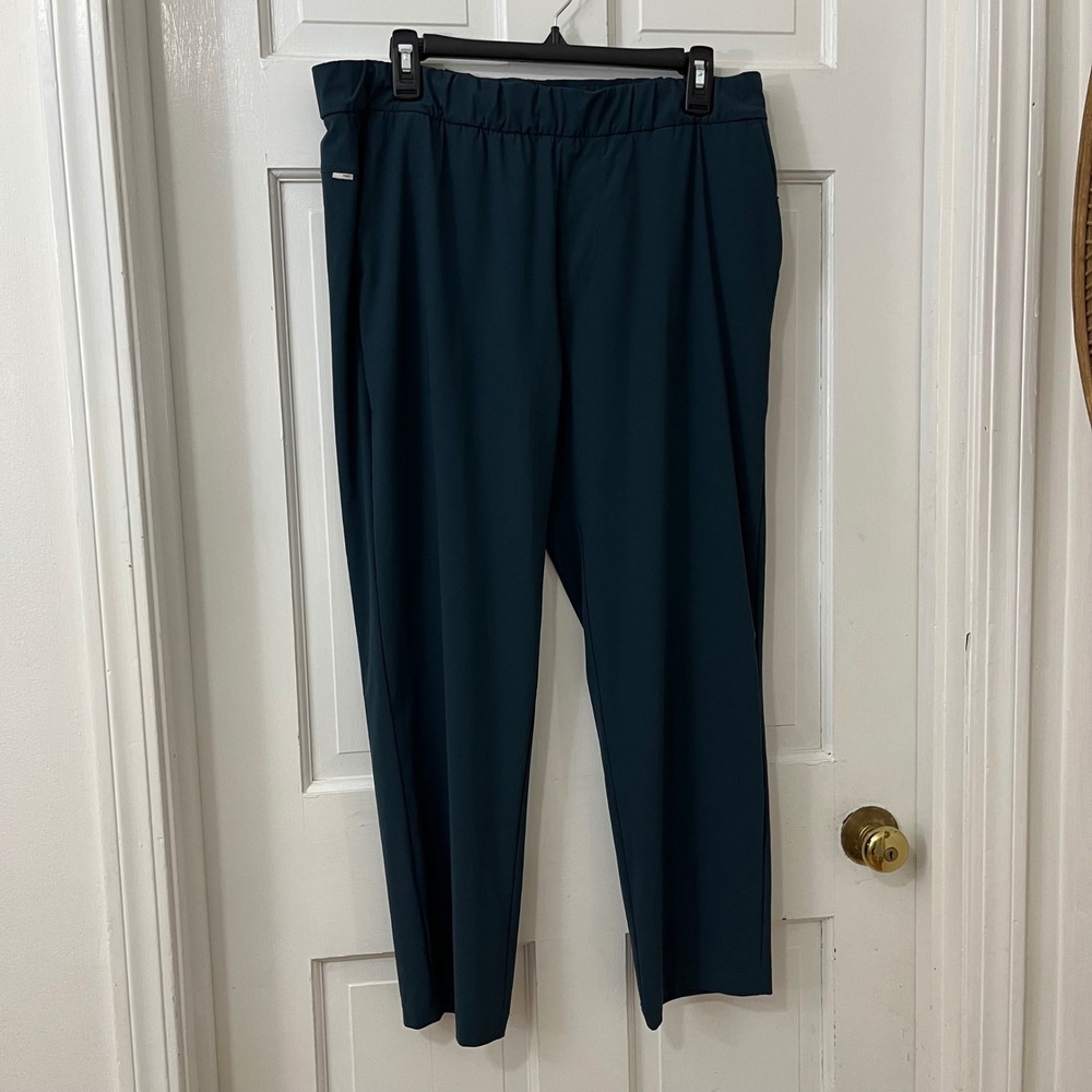Vuori Miles Ankle Pants Women XL Dark Green Active Hiking Gorpcore Travel VW404